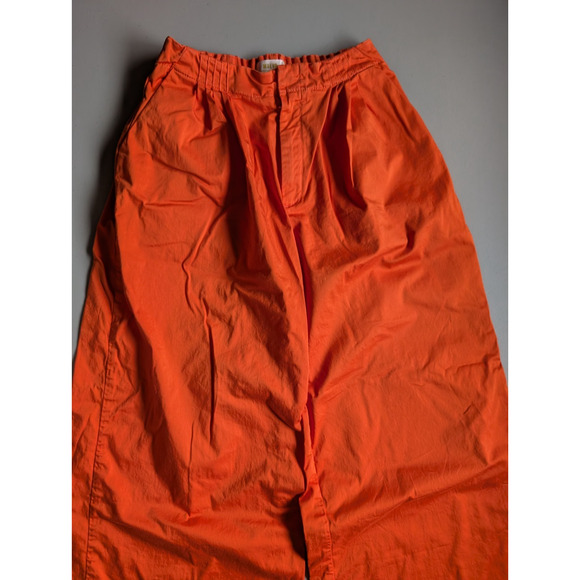 NWOT Anthropologie Maeve Slouchy Wide-Leg Trousers Size 0 Orange #8C452 - Picture 5 of 11